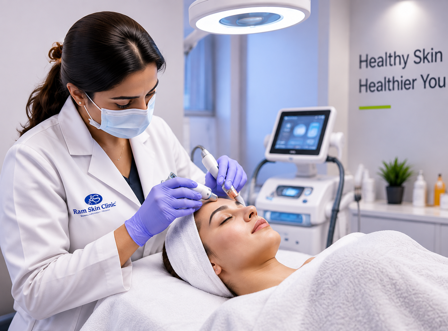 Dermatology procedure at Ram Skin Clinic in OMR Chennai
