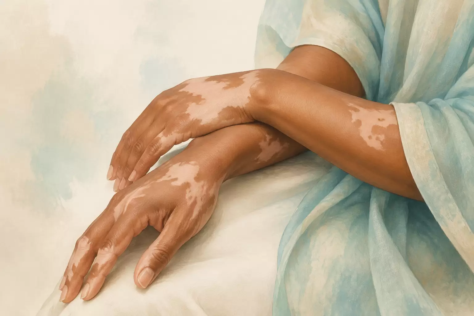 Dermatologist consulting a patient about vitiligo treatment in Chennai