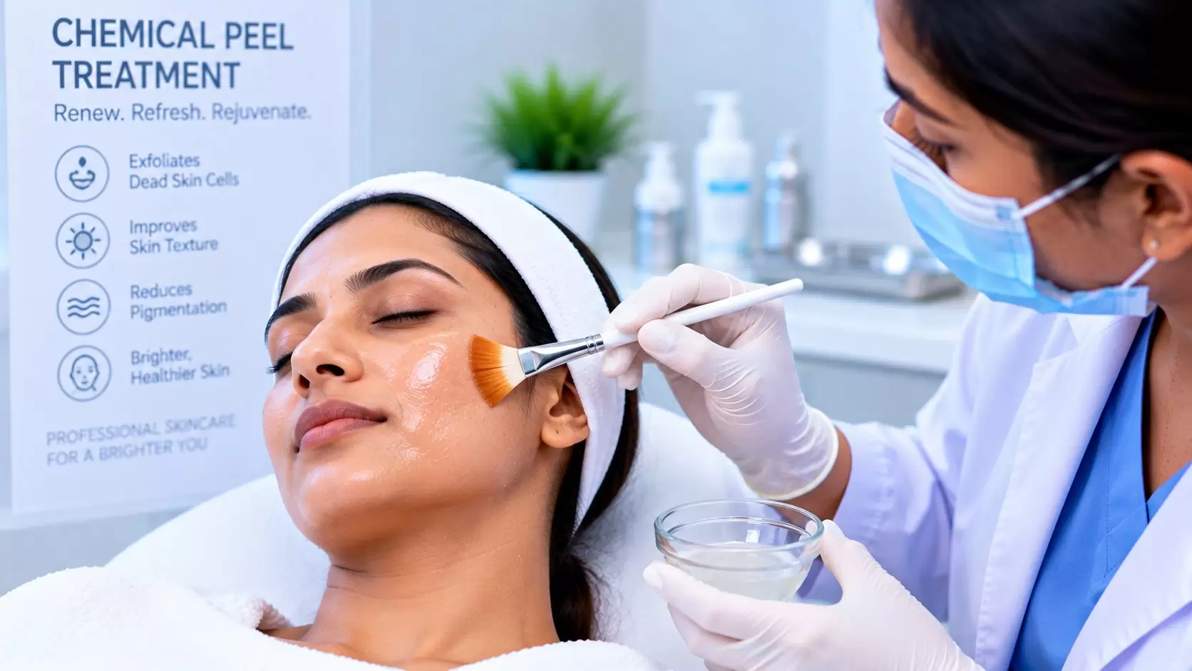 Chemical peel for pigmentation and uneven skin tone