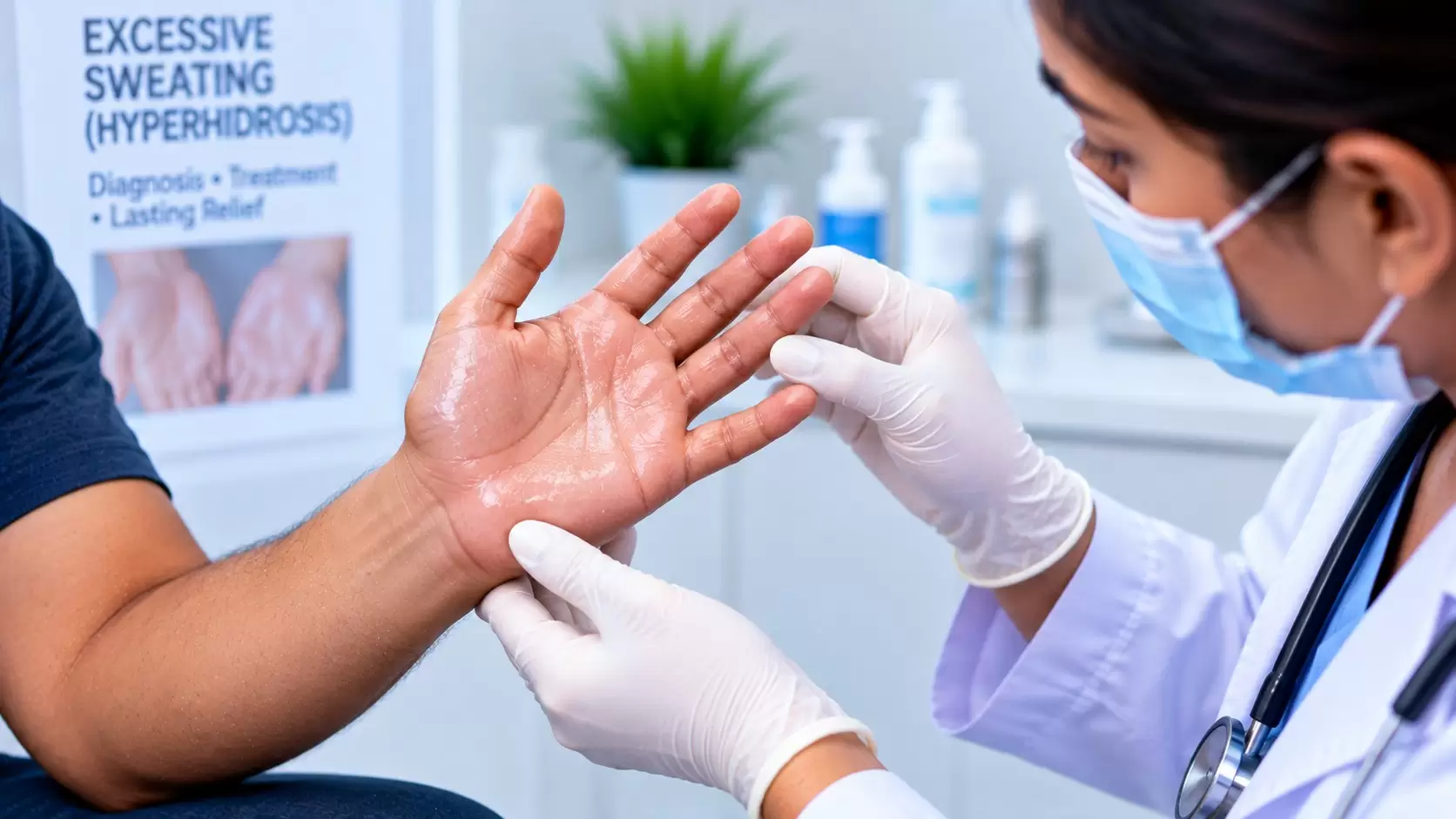 Hyperhidrosis vs normal sweating differences