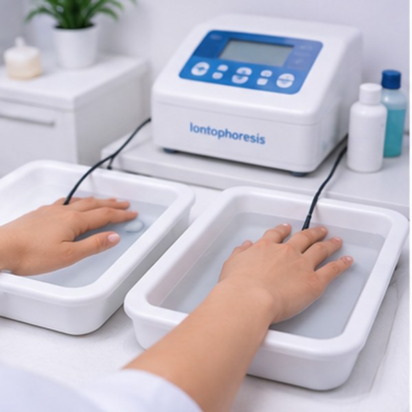 Iontophoresis treatment for excessive sweating in Chennai