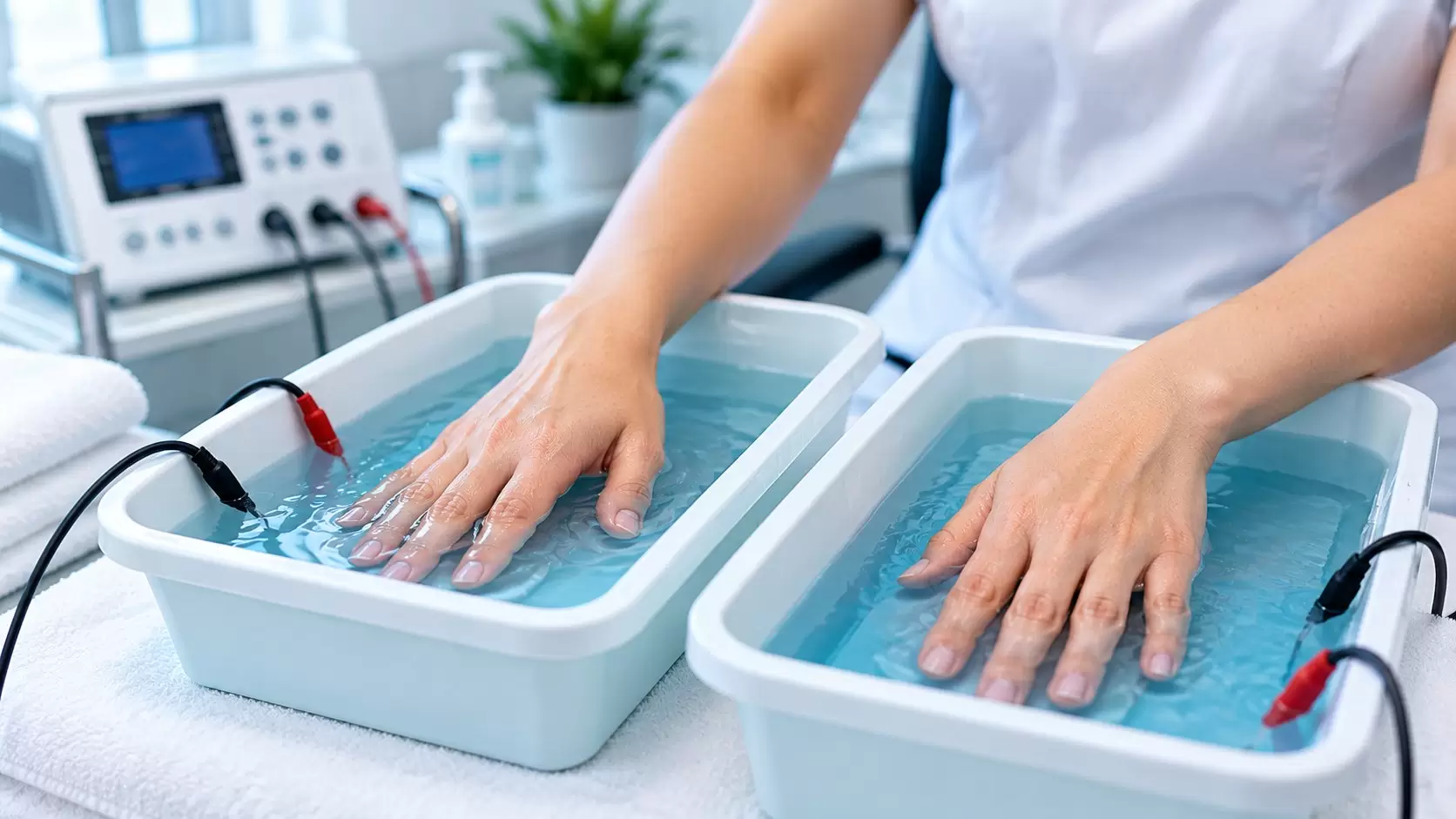 Iontophoresis treatment safety for excessive sweating of hands and feet in Chennai