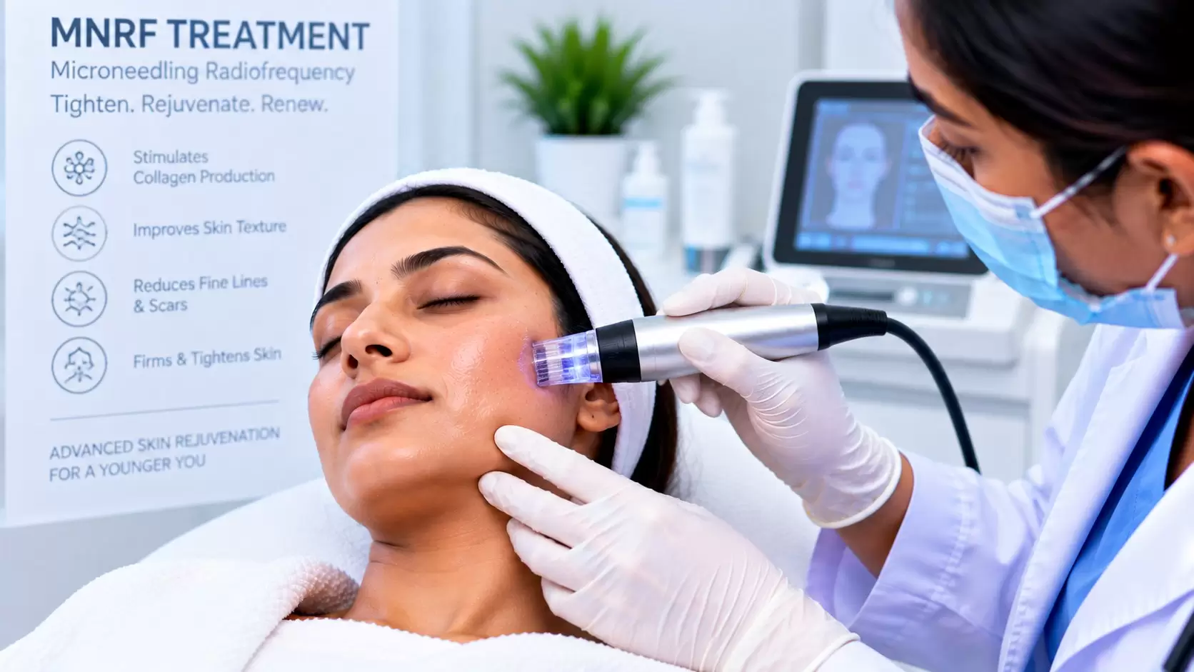 MNRF treatment for acne scars at Ram Skin Clinic Chennai